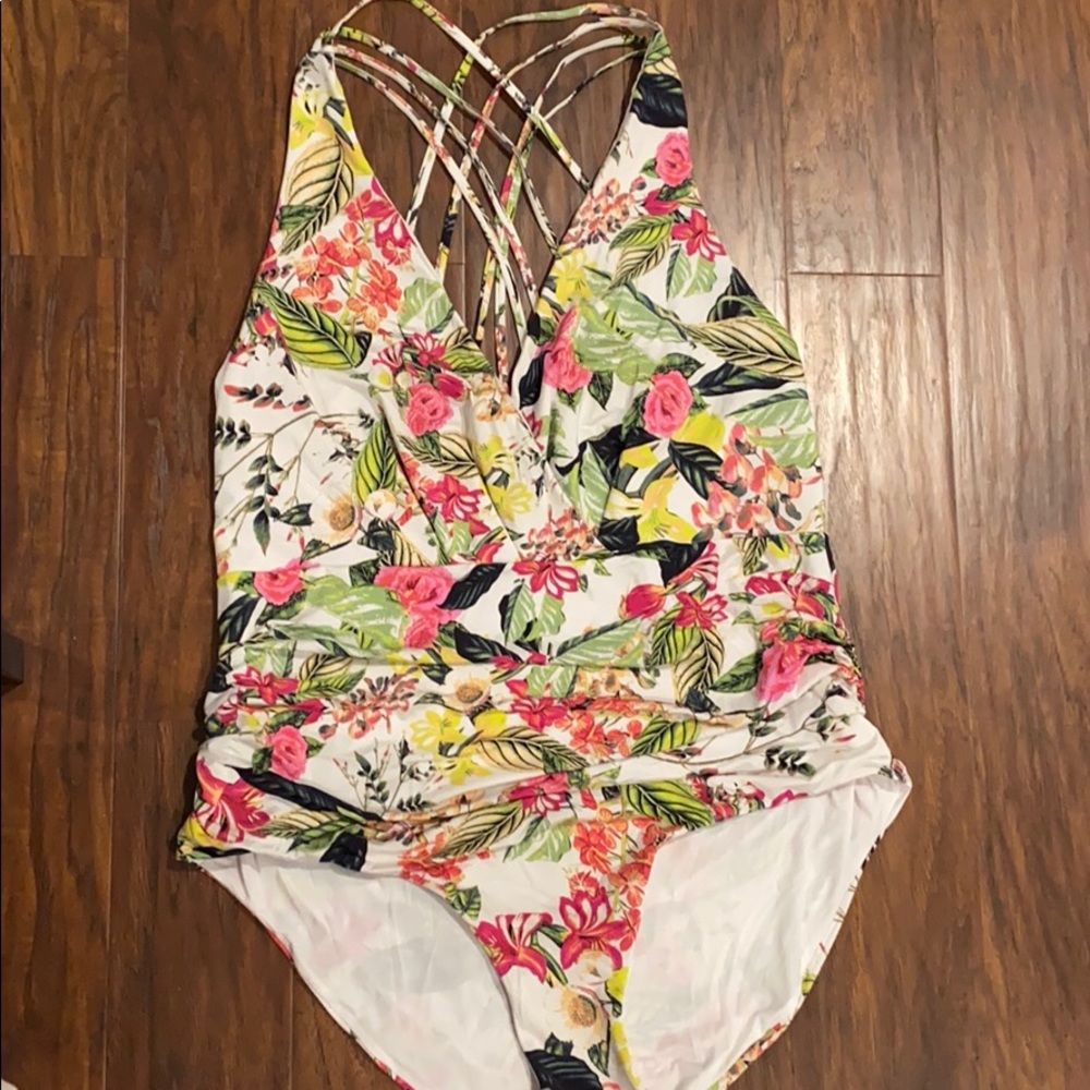Floral bathing suite